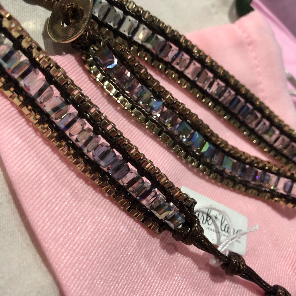 NWT Park Lane Gold Crystal Multi-Row Wrap Bracelet